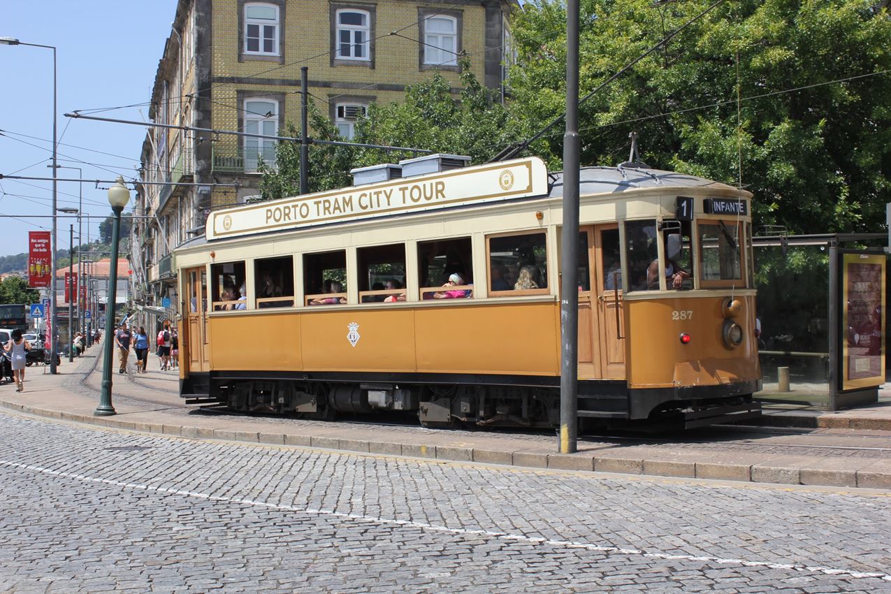 Tramway de Porto au Portugal